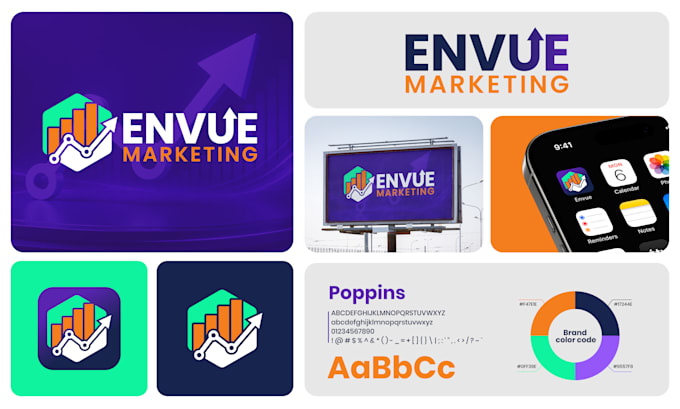 design a modern minimalist logo and brand identity for your business