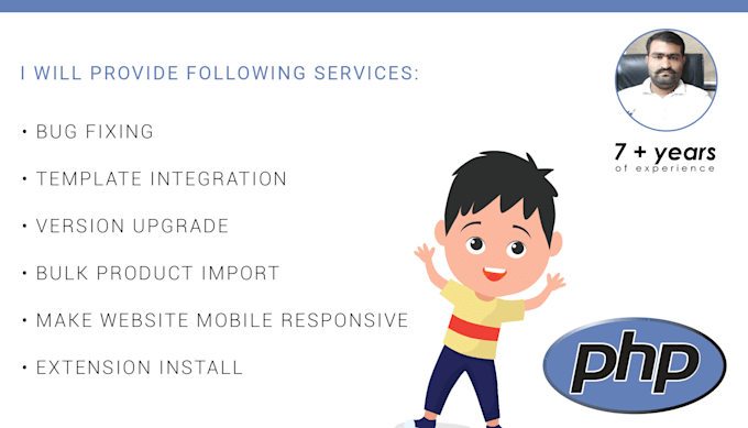 develop website and fix html, css, PHP issues