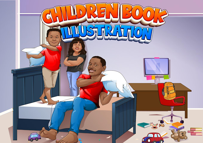 design customized book illustrations for you