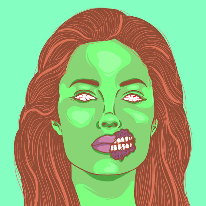 Make Zombie Face Of Your Portrait By Juniyah