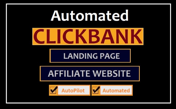 Create clickbank affiliate marketing website or landing page by ...