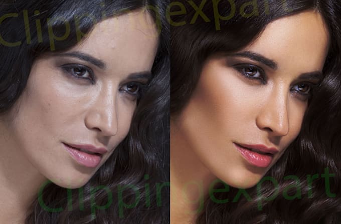 do photo retouching, portrait photo edit, and headshot retouch