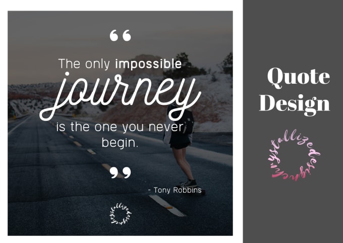 Do Quote Design For You By Chrystallized