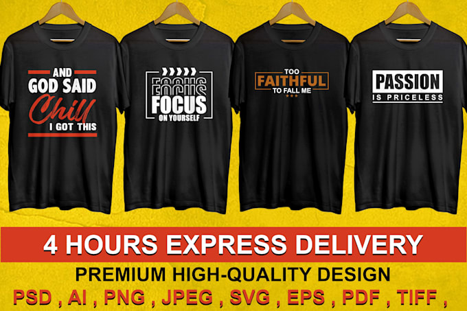 create stunning custom typographic t shirt designs