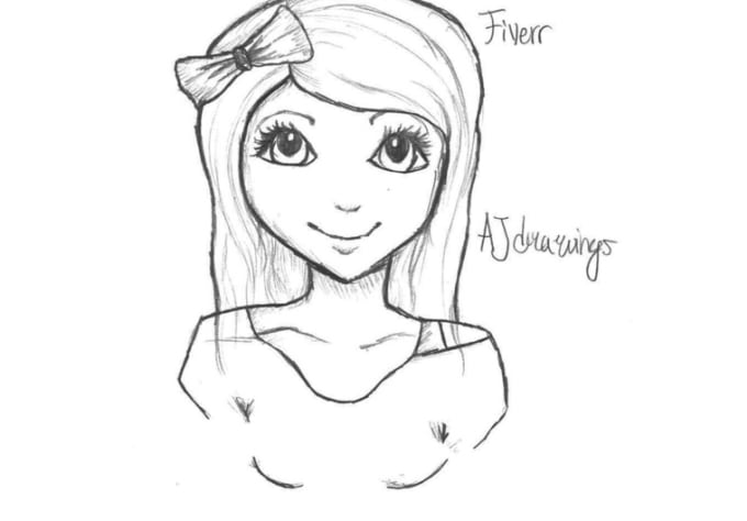Draw You A Beautiful Anime Headshot By Ajdrawings Are you still struggling to get you anime faces right even though you've been practicing for a while? fiverr
