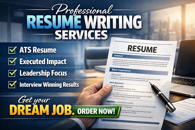 provide professional ats resume writing services, cover letter, linkedin