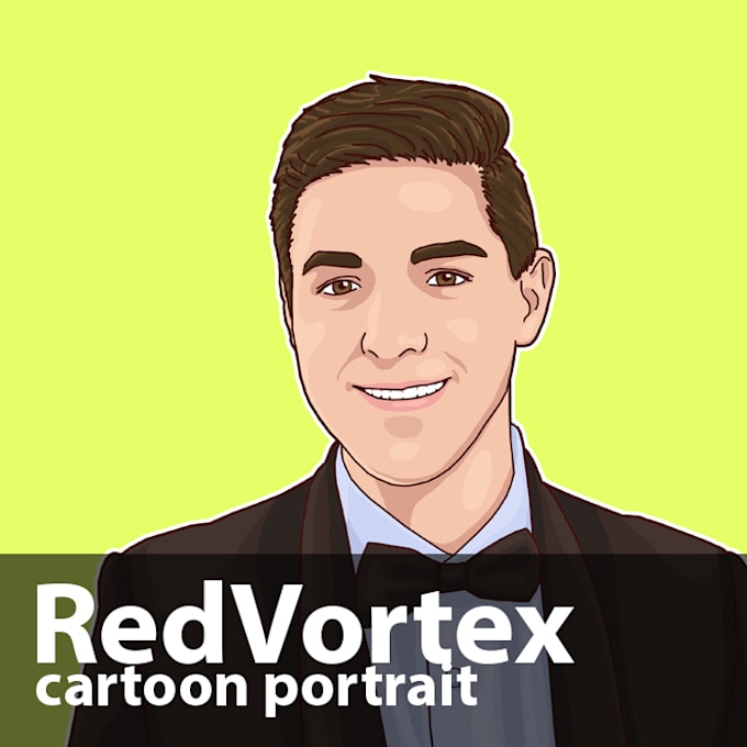 Draw you one cartoon portrait by Redvortex Fiverr