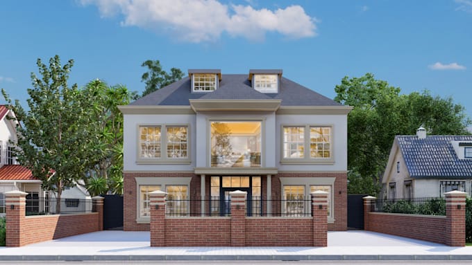create 3d model and architectural cgi from floor plan