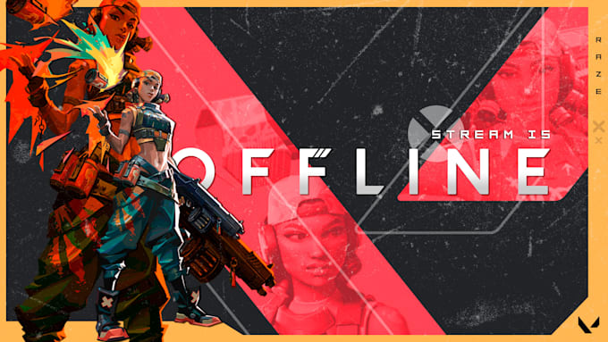 design whole twitch channel overlay and twitch screens