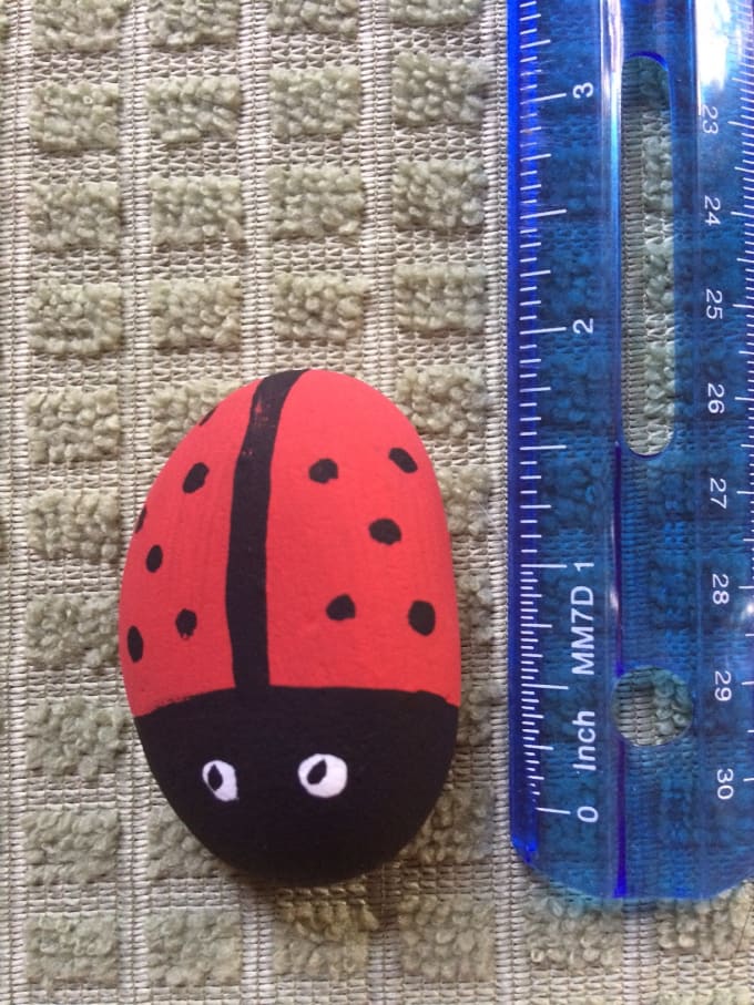 Send You A Cute Painted Ladybug Rock Painted For Your Garden By