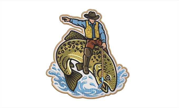 do embroidery digitizing logo into dst pes files in 1 hour