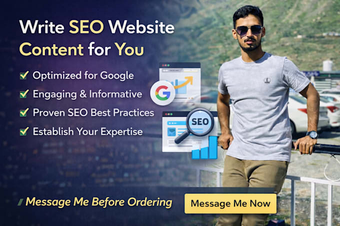 write SEO website content for you