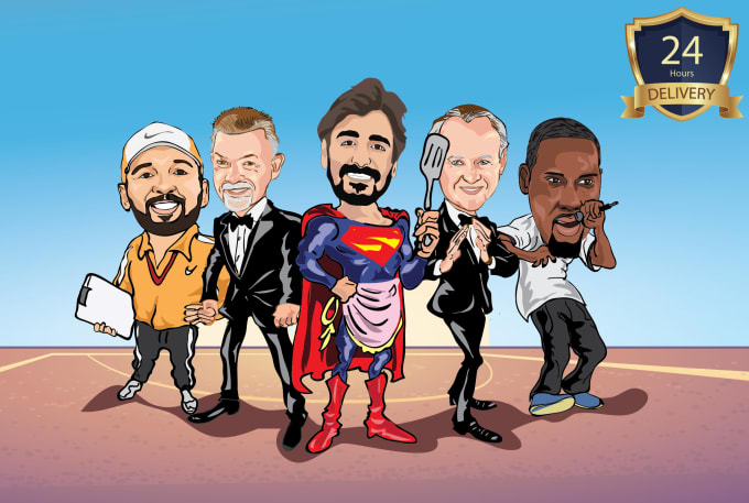 do cartoon caricature for you