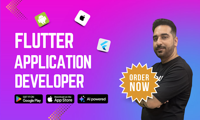 build flutter mobile app, android and ios mobile app as flutter developer