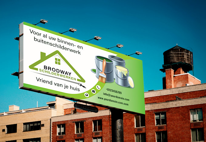 design a billboard, banner or outdoor