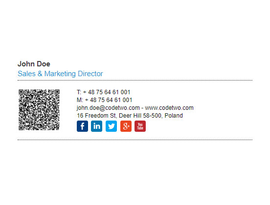 qr code outlook