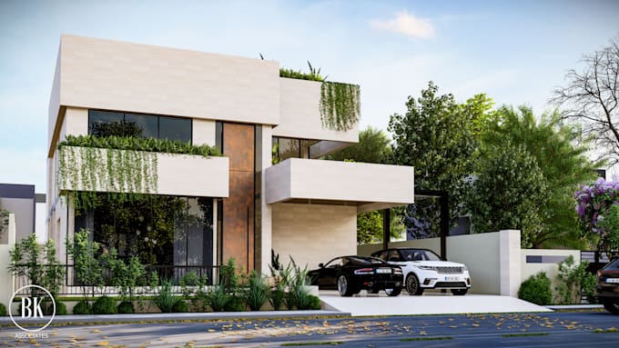 create photorealistic architectural 3d exterior and interior rendering