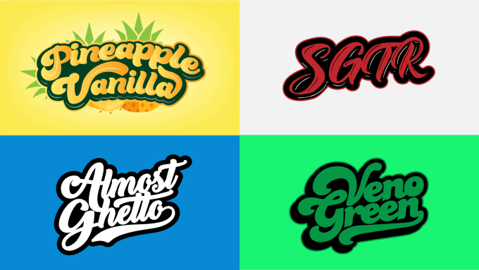 Design Font Logo And Custom  Typography, Handwritten Designs