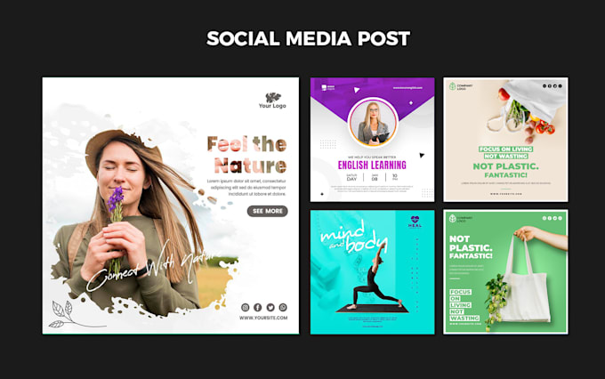design social media posts for facebook, instagram ads banner