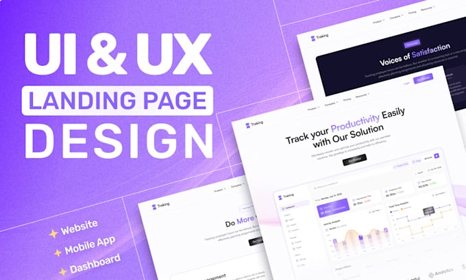 do figma website UI UX design, mobile app UI UX and dashboard design