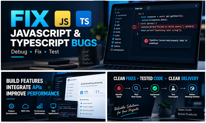 fix javascript and typescript bugs or add new features
