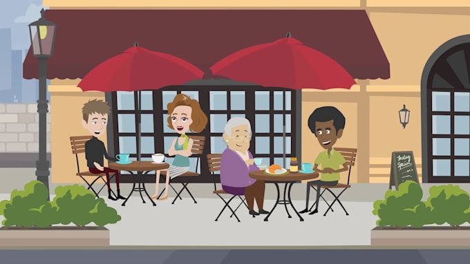 create a professional 2d animated explainer video