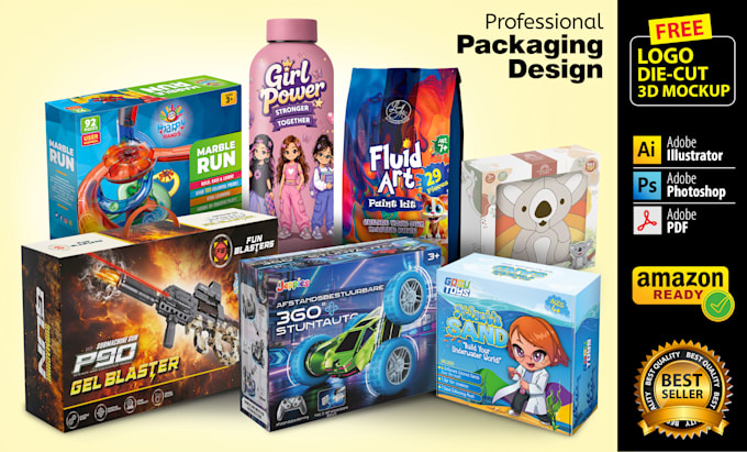 design toy, games and educational product packaging