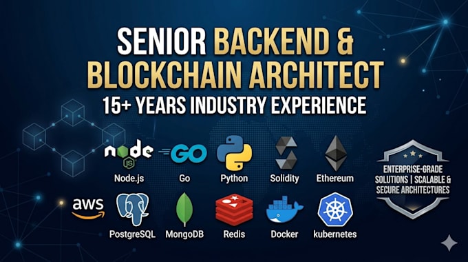architect high performance blockchain and backend systems