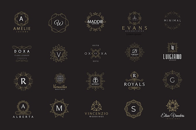 create a clean modern simple typeface logo