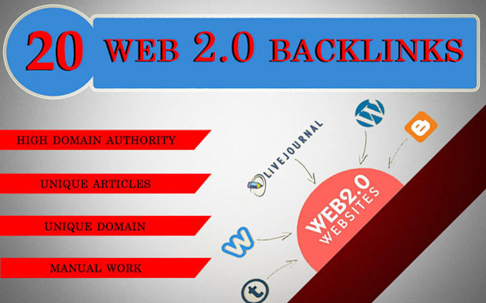 create 20 high quality web 2 0 backlinks