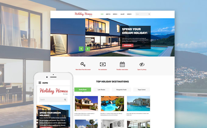develop and design your real estate website in wordpress