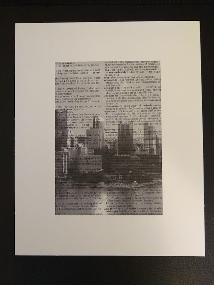 make a city skyline photo art gift