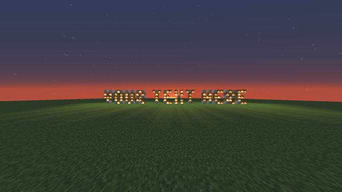Build Any Text In Minecraft With An Effect Added By Awilddoggo