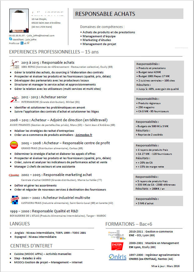 Provide You With A Customized Modern One Page Cv By Khalilnaffeti