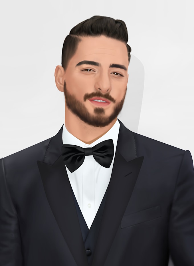 Draw your potret on realistic digital painting by Valeriariana | Fiverr