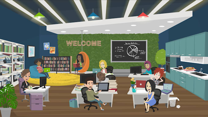 make 2d animation or whiteboard video for any purpose