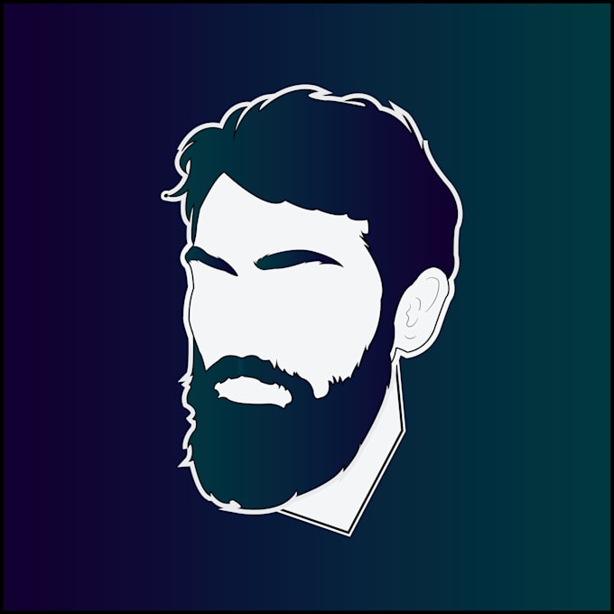 Make social media profile picture in minimalist avatar style flat line ...