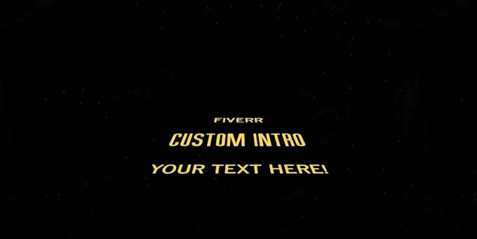 make a custom star wars crawl video