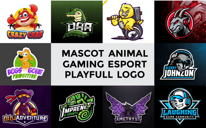 Create mascot animal gaming esport playfull logo by Aliyahand999 | Fiverr