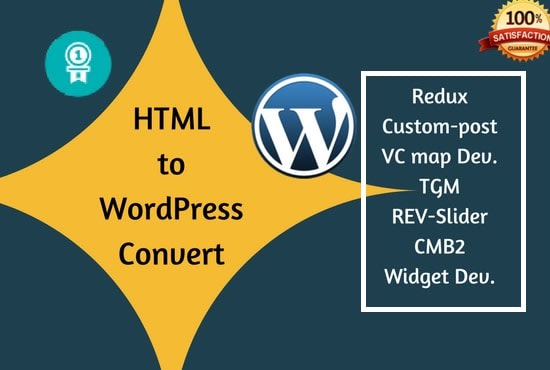 convert HTML to wordpress website manually
