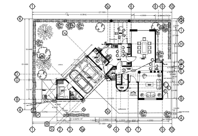 architecture autocad drawing
