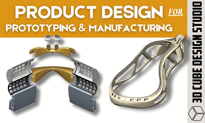 do 3d cad design and 3d product design using solidworks