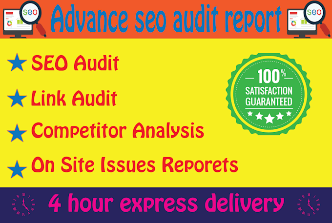 provide you advance detailed seo audit report