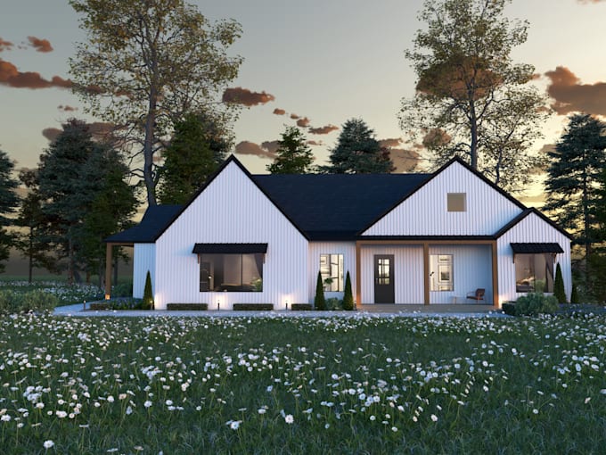 do exterior 3d modeling and rendering