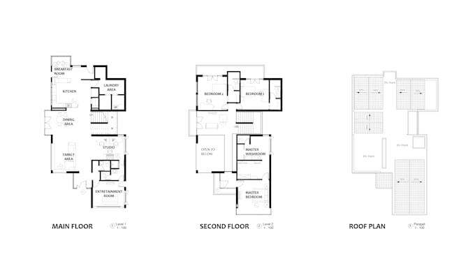 Do 2d Architectural Floor Plan And 3d Model By Danielmunar3