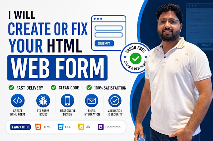 create or fix your html web form