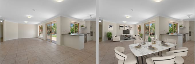 Make virtual staging for real estate photo by Junedang | Fiverr