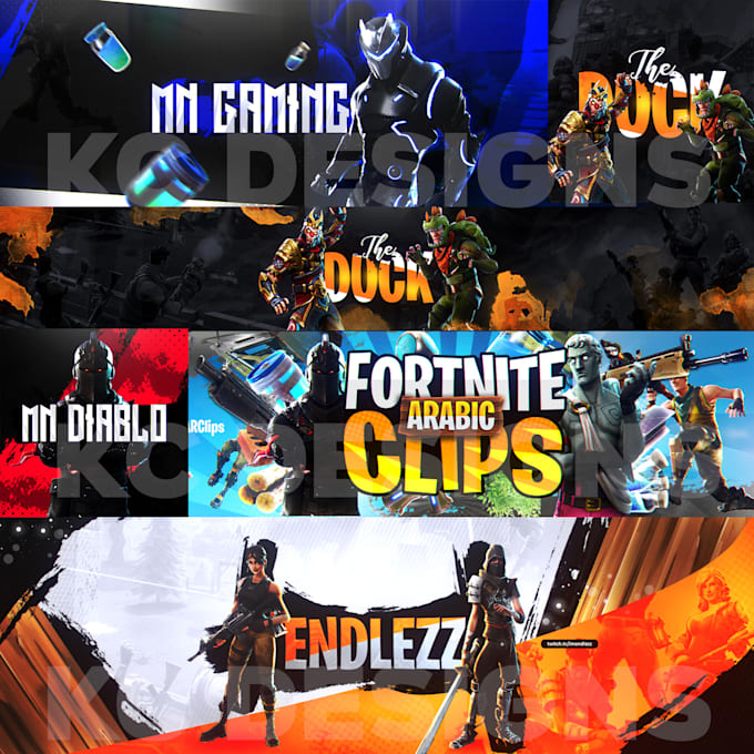Fortnite Custom Youtube Twitter Twitch Banner Header Social Media Revamp By Kcdesignss Fiverr