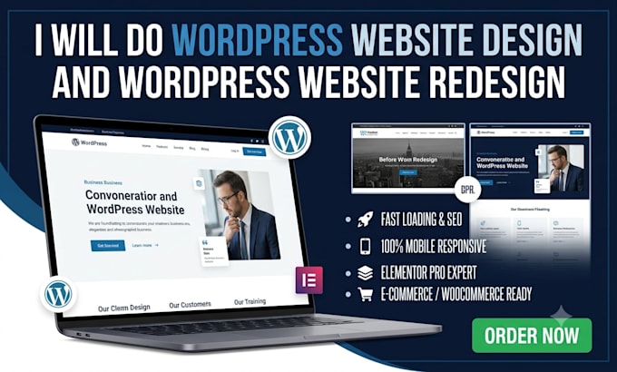 do wordpress website design and wordpress website redesign