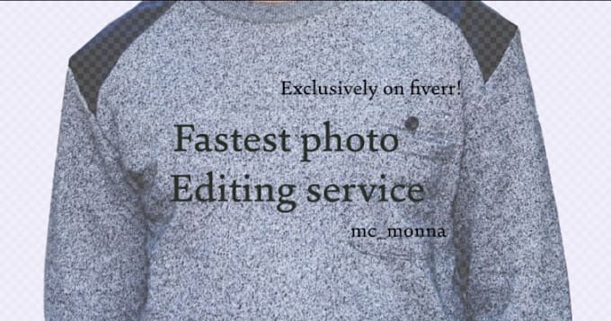 remove background or any photoshop edit super fast